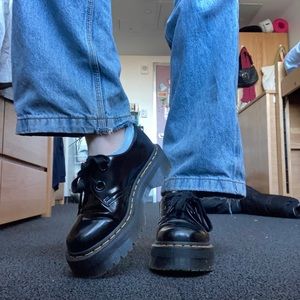 Doc Marten Holly Platform Oxfords!! patent leather black!